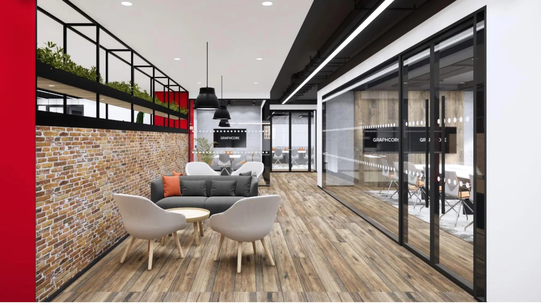 Innovation & Strategy Office — Macau workplace interior, view 1